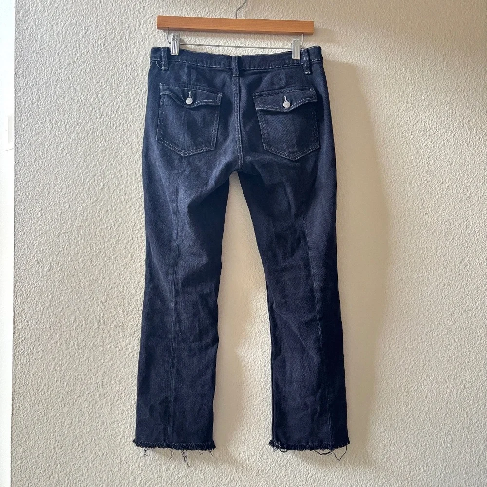 We the Free Jean Button Fly Size 27button fly cropped jeans 30 raw hem - Picture 2 of 6